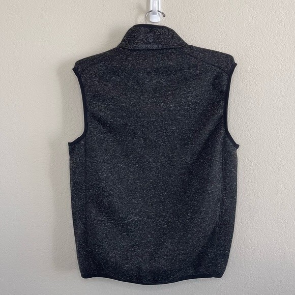 Free Country Vest Womens Small Black Marled Full Front Zipper - EUC - Picture 2 of 6
